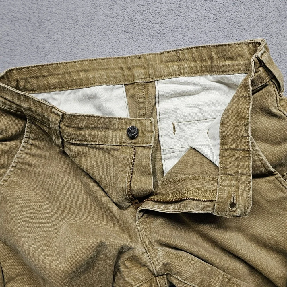 Levi's Chino Pants Mens 32x30 Tan Stretch Slash Pockets Straight Leg Outdoor‎